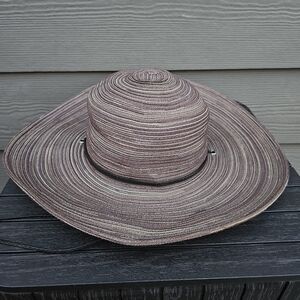 Scala Collezione Sun Hat with UV Protection UPF 50+ Brown Tan Crushable ONE SIZE